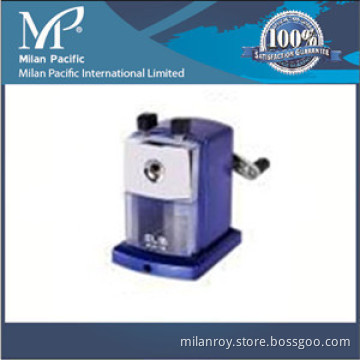Hand Crank Metal Pencil Sharpener Tough & Metal Body Mini Sized Blue Elm-148